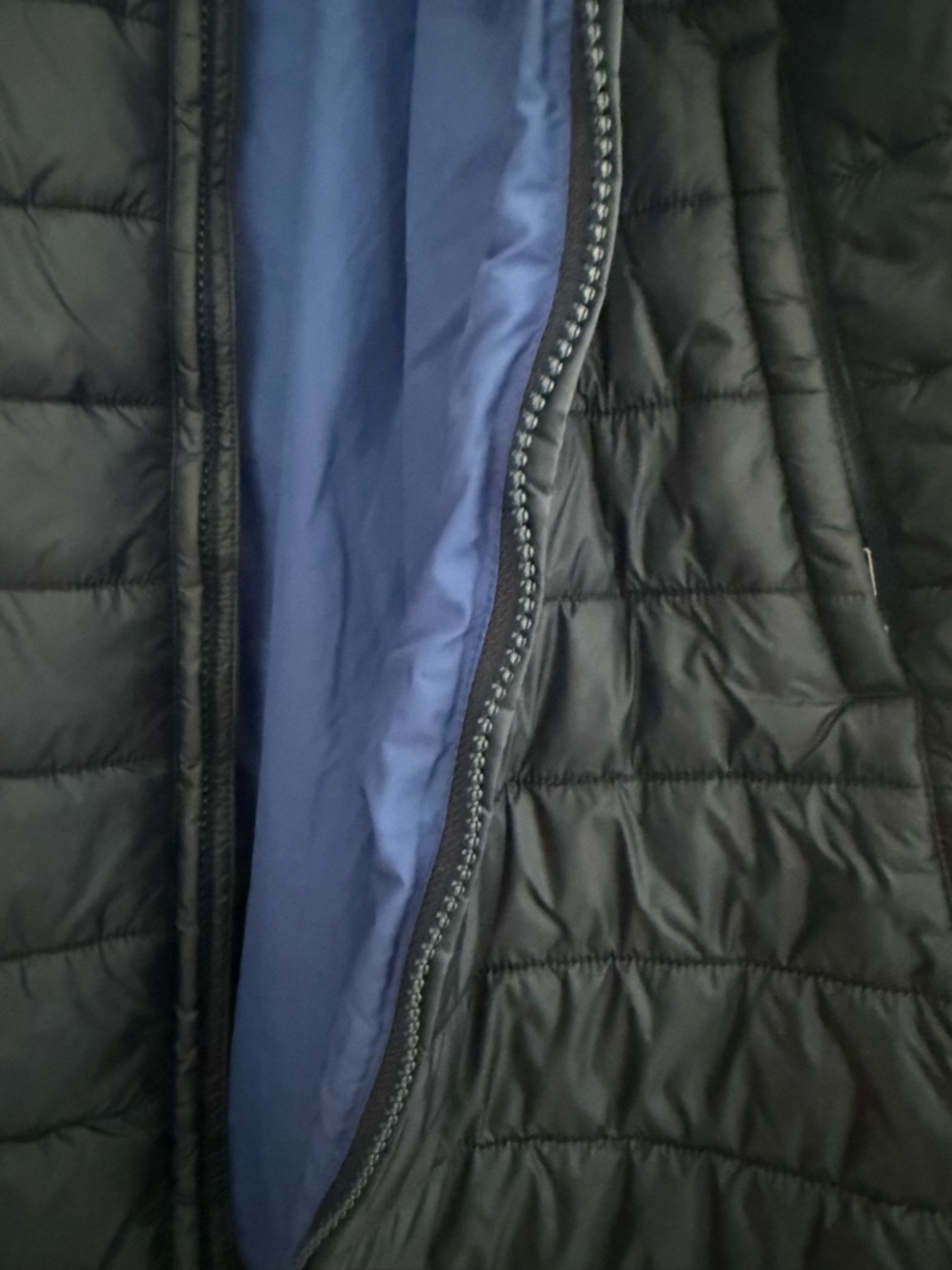 Patagonia Radalie Women's Navy Quilted Long Puffer Coat XL - Picture 7 of 14